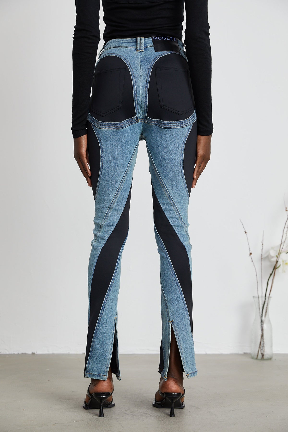 Noémie Spiral Panelli Skinny Jean Pantolon