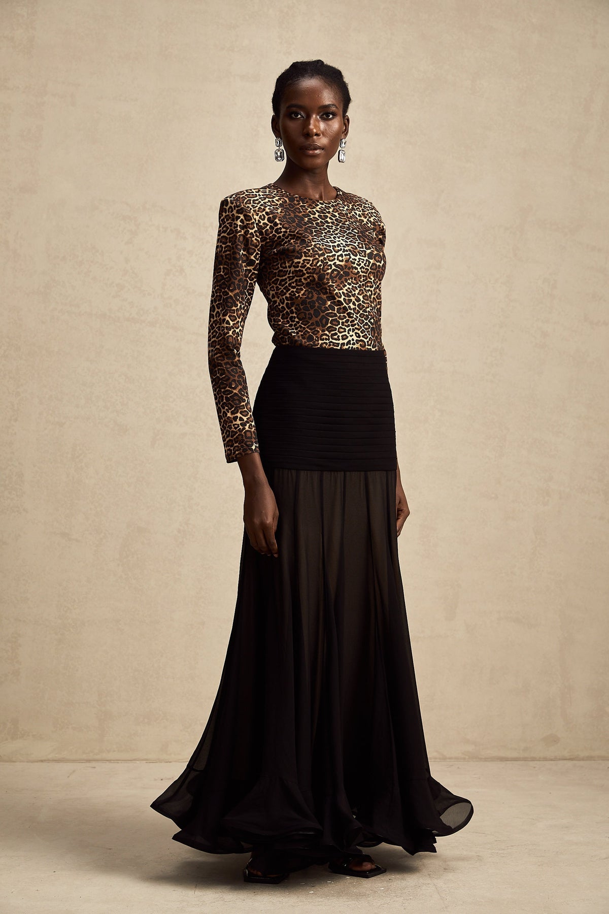 Lise Leopar Desenli Body