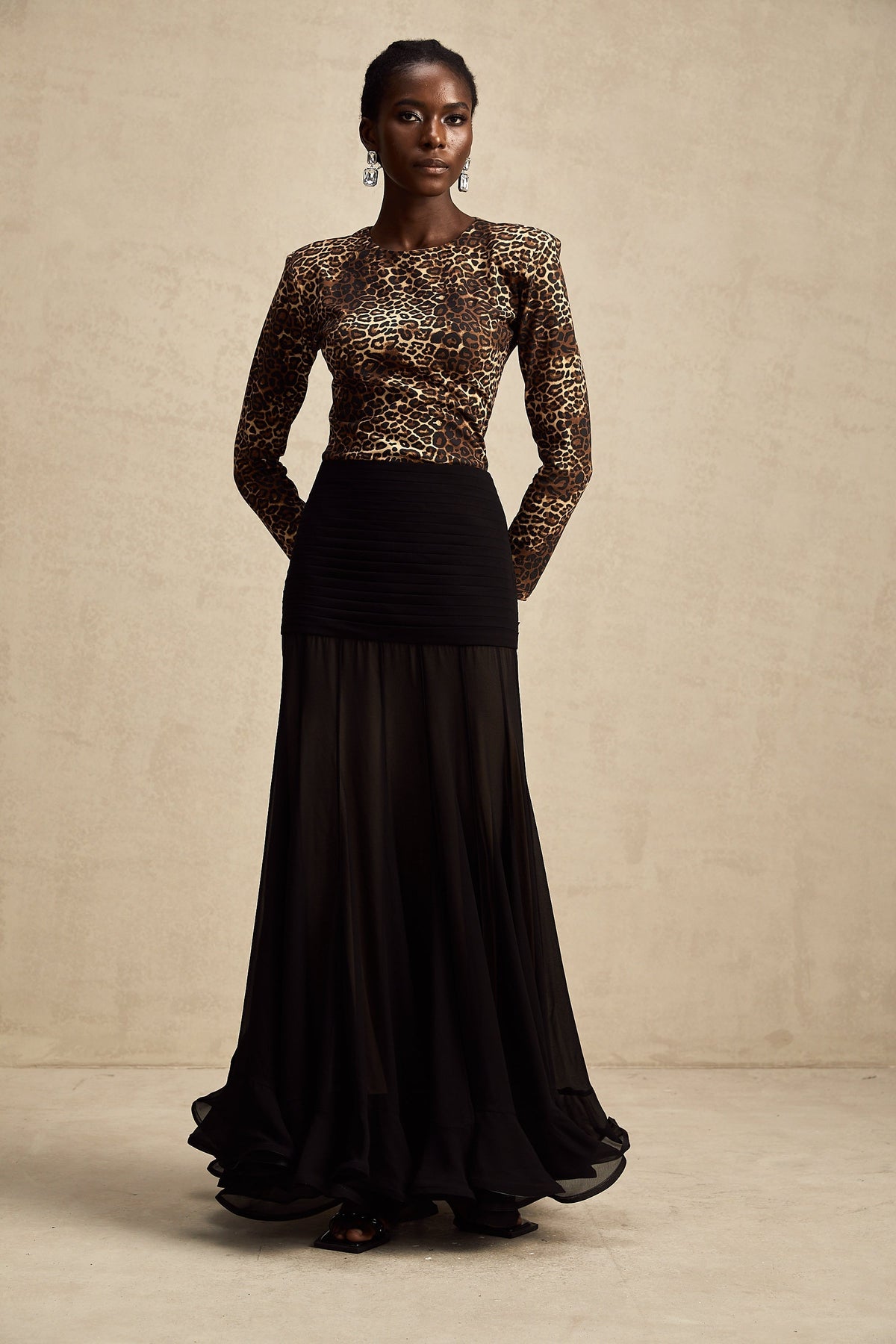 Lise Leopar Desenli Body