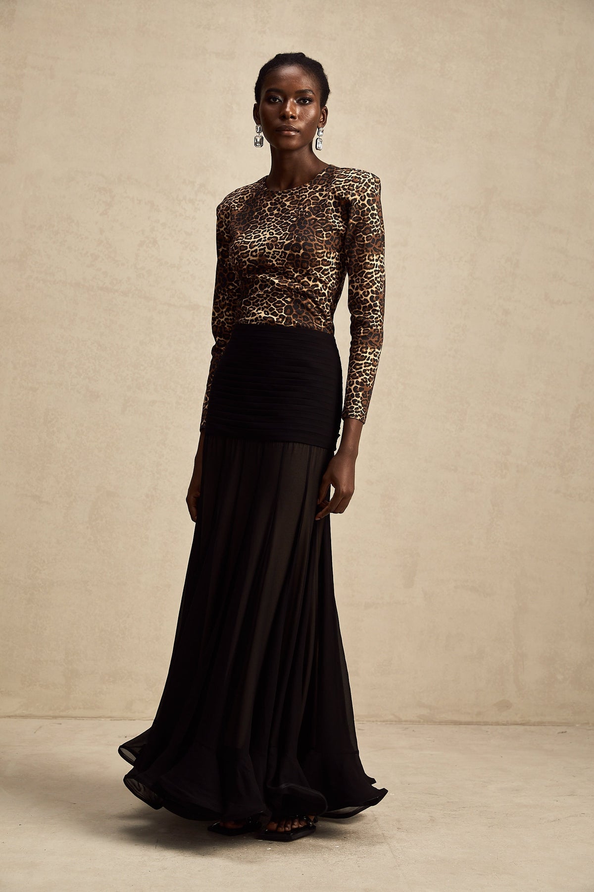 Lise Leopar Desenli Body
