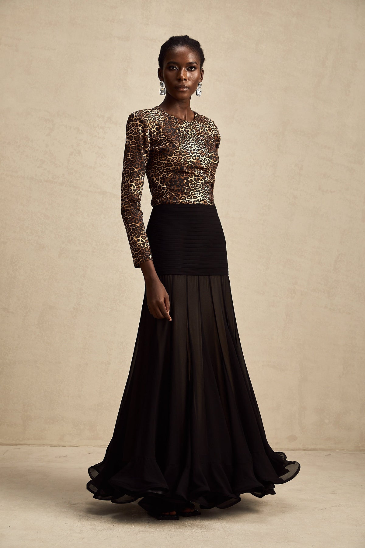 Lise Leopar Desenli Body
