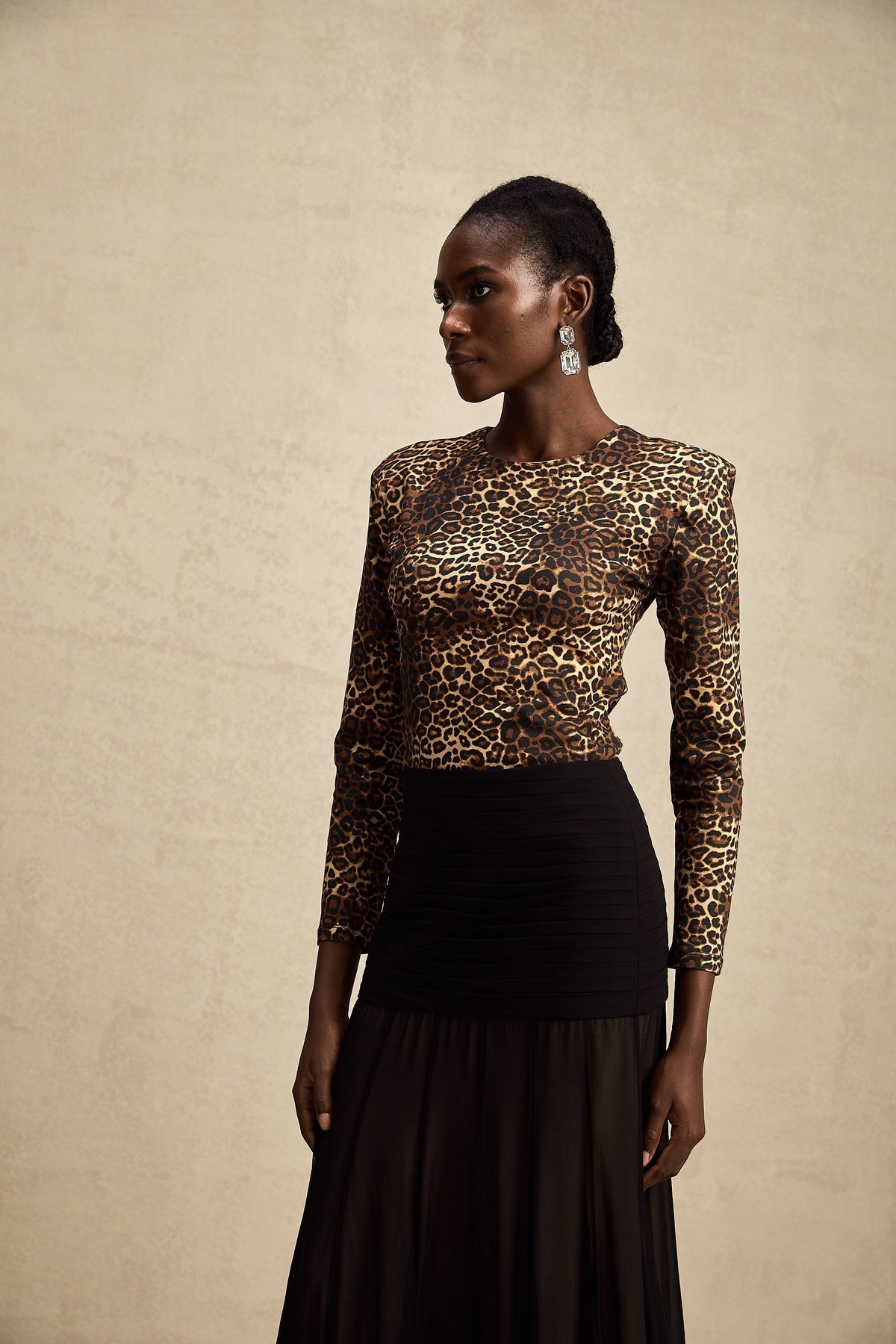 Lise Leopar Desenli Body
