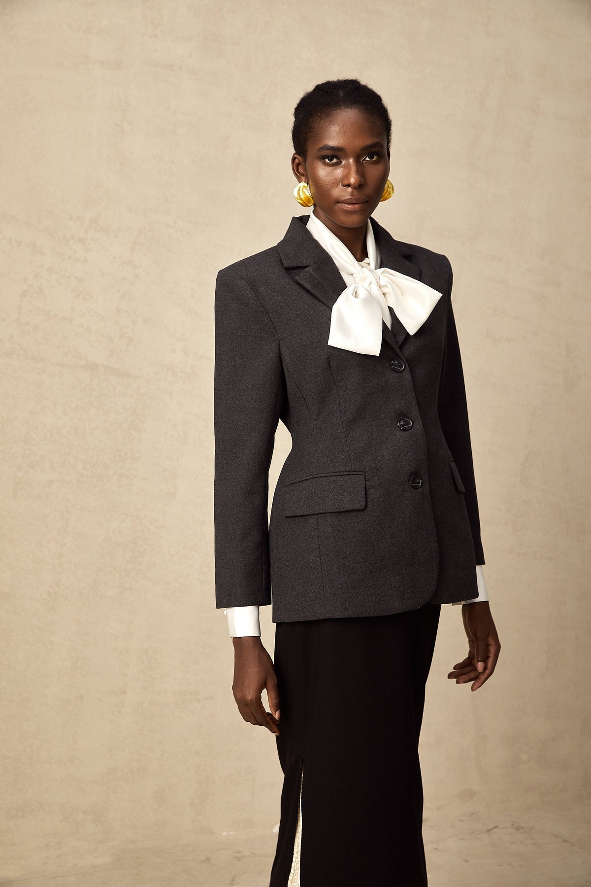 Lyana Gri Beli Dar Blazer