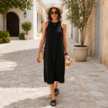 Regular Fit Halter Yaka Midi Boy Elbise ELBİSE