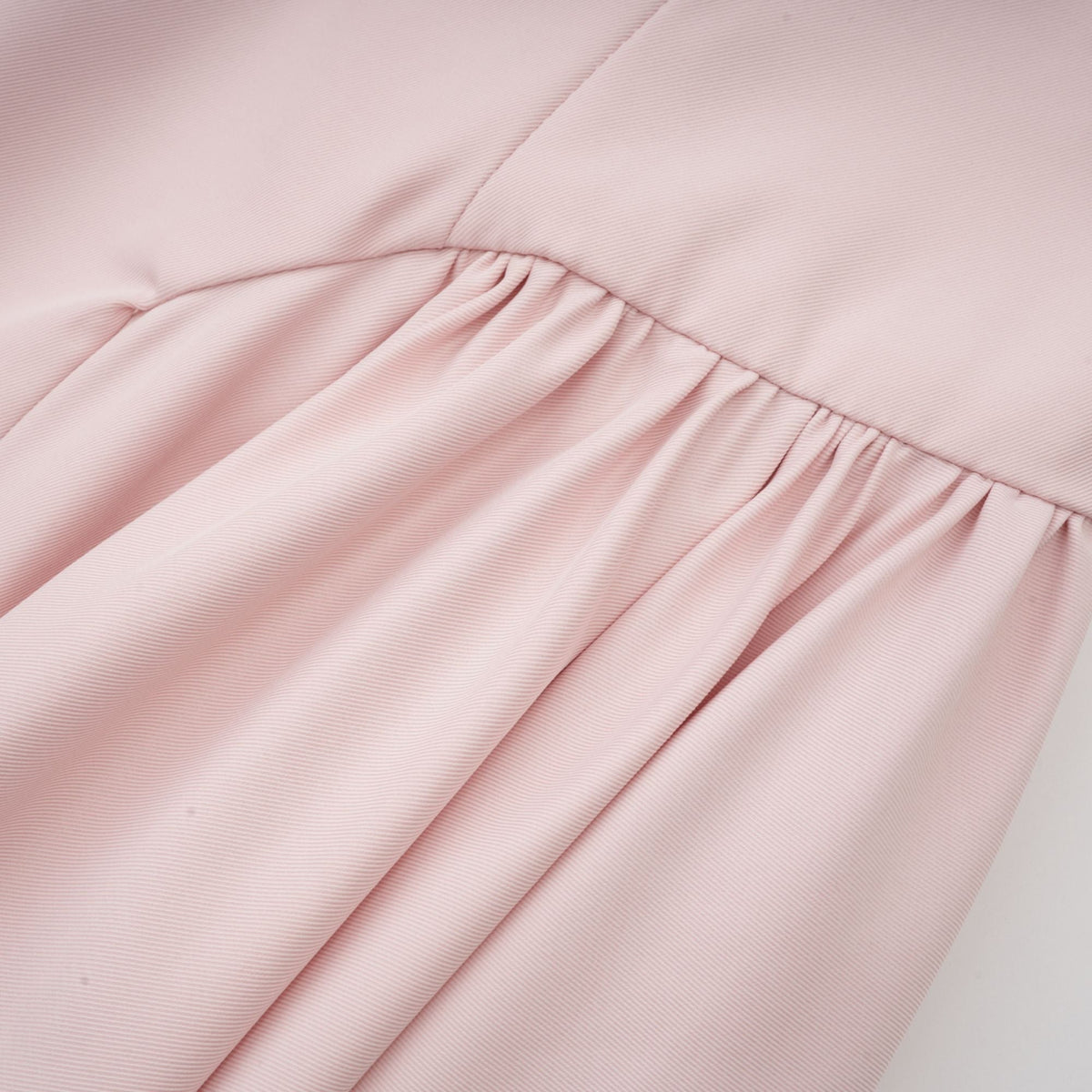Soleil Pembe Pilili Korse Midi Elbise