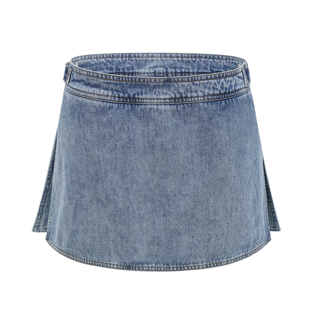 Lorraine Denim Üst Ve Etek Eşleştirme Seti