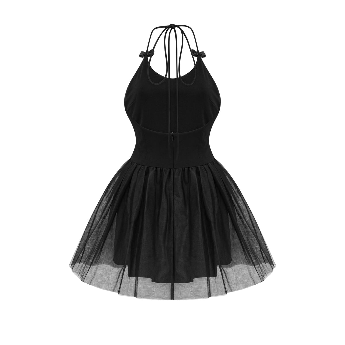 Juliette Tül Fiyonklu Mini Elbise