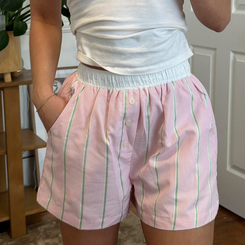 Liesel Çizgili Poplin Boxer Şort