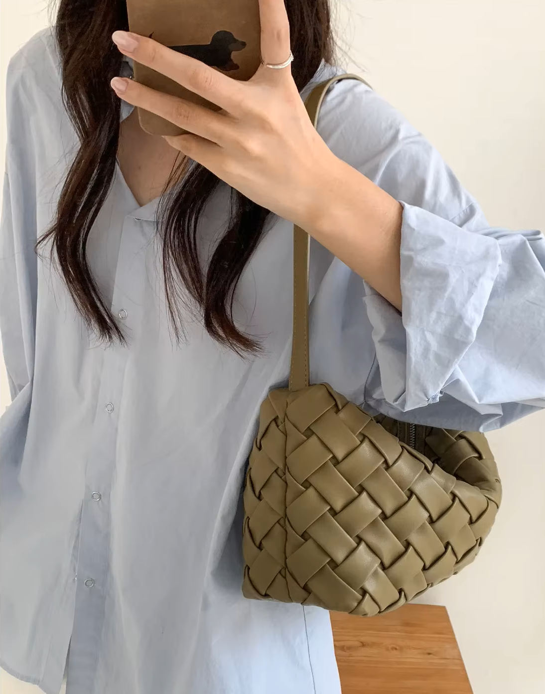 Angela Minimalist Hobo Omuz Çantası