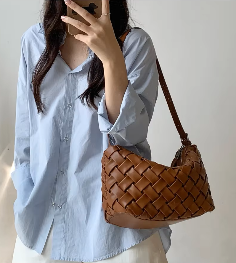 Angela Minimalist Hobo Omuz Çantası