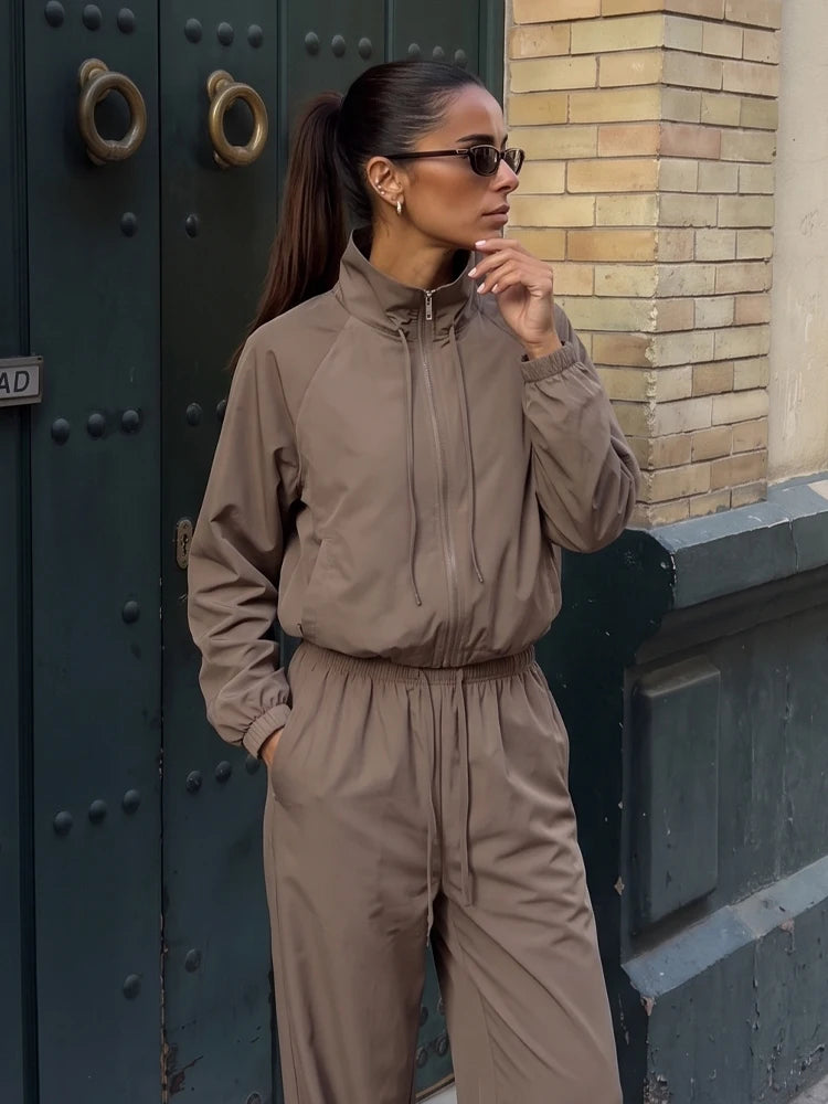 Amy Sport Suit Jacket & Wide Leg Pants