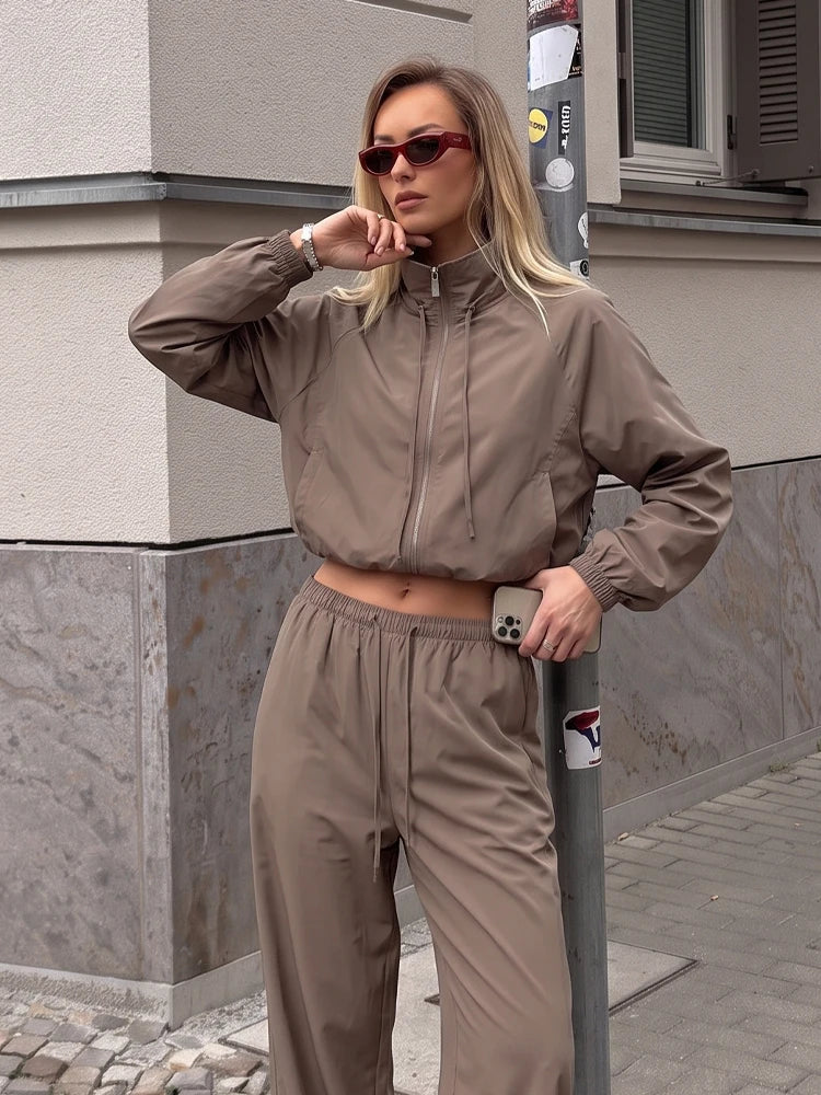 Amy Sport Suit Jacket & Wide Leg Pants
