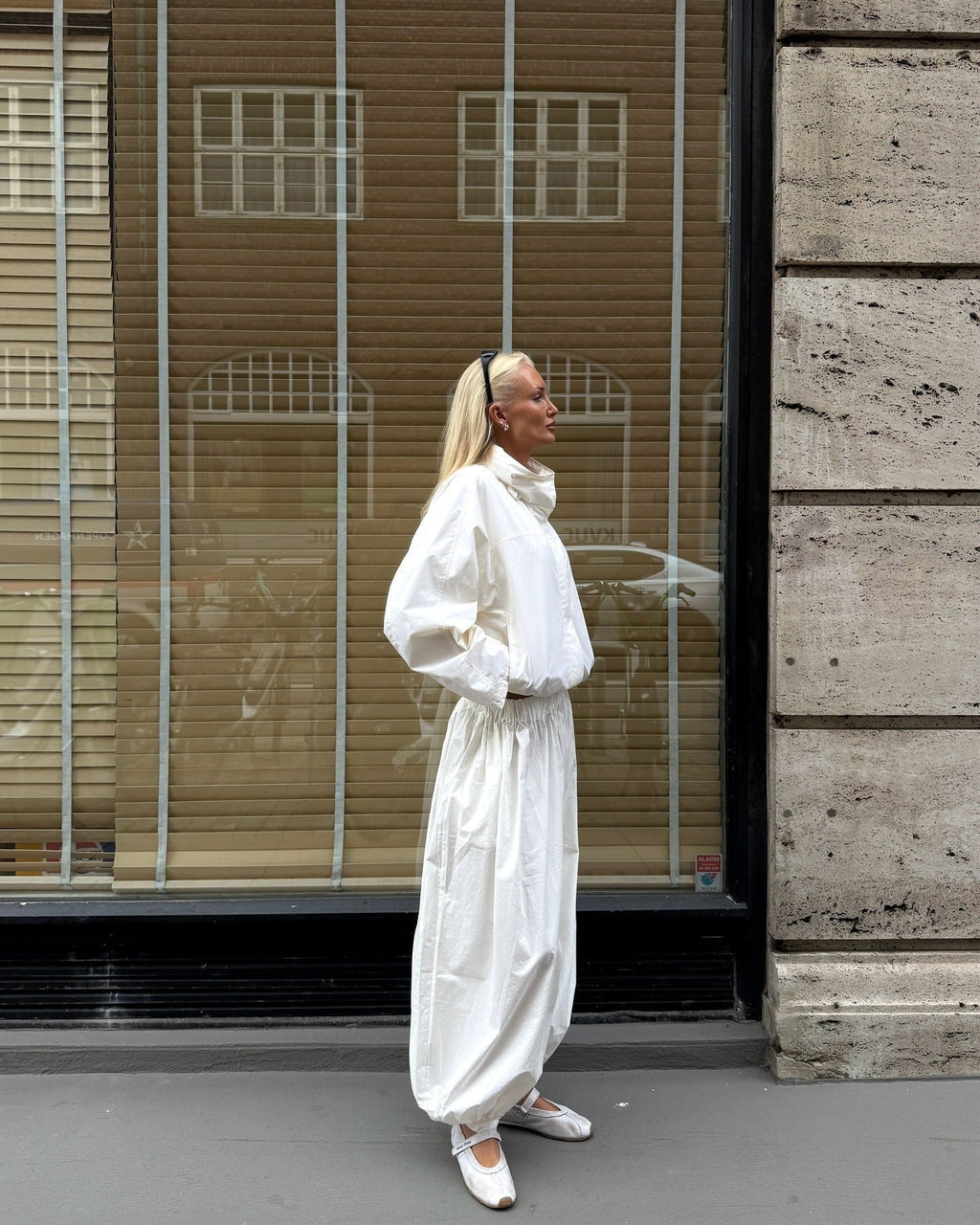 Erica Tricot Funnel Neck Windbreaker
