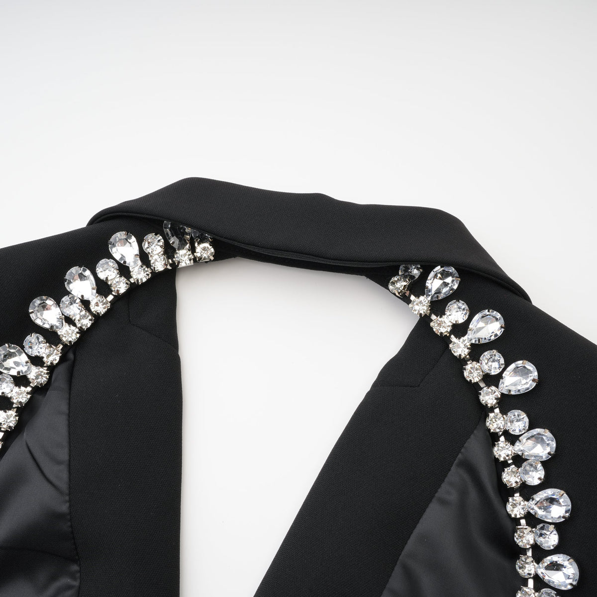 Odette Siyah Arkası Açık Blazer