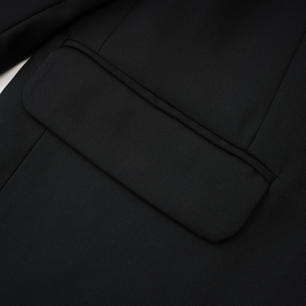 Renée Siyah Bol Kesim Tek Düğmeli Yün Blazer