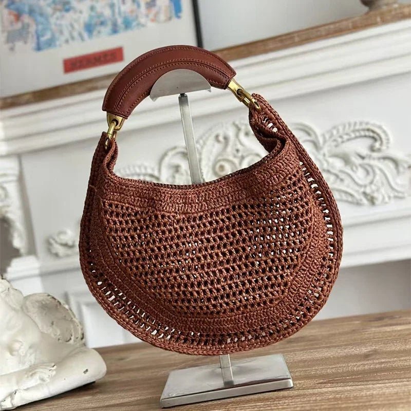Amanda Crescent Dokuma Koltuk Altı Çantası