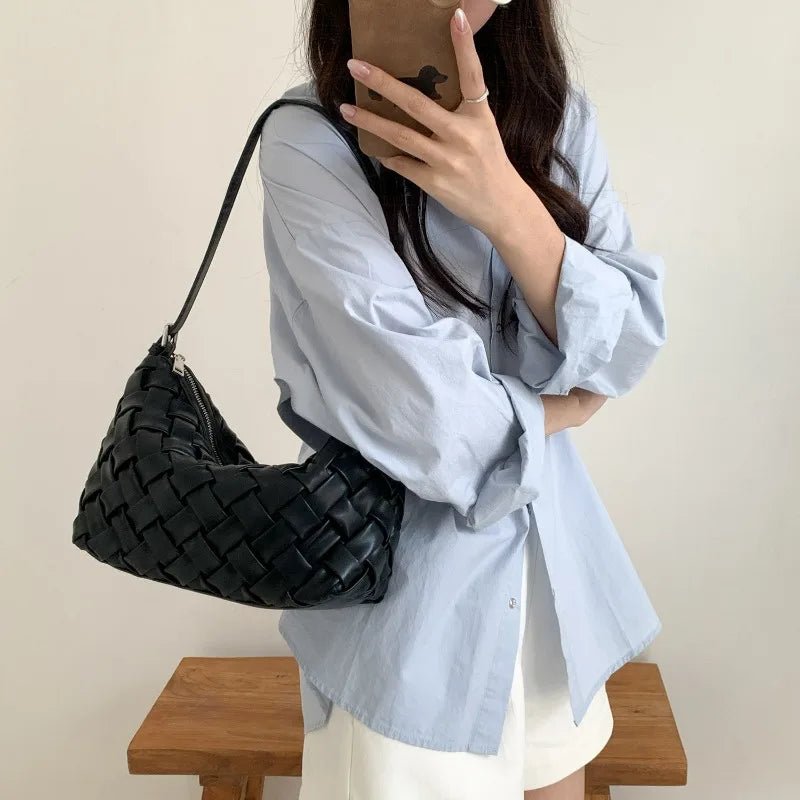 Angela Minimalist PU Hobo Omuz Çantası