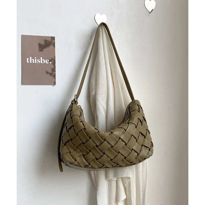 Angela Minimalist PU Hobo Omuz Çantası