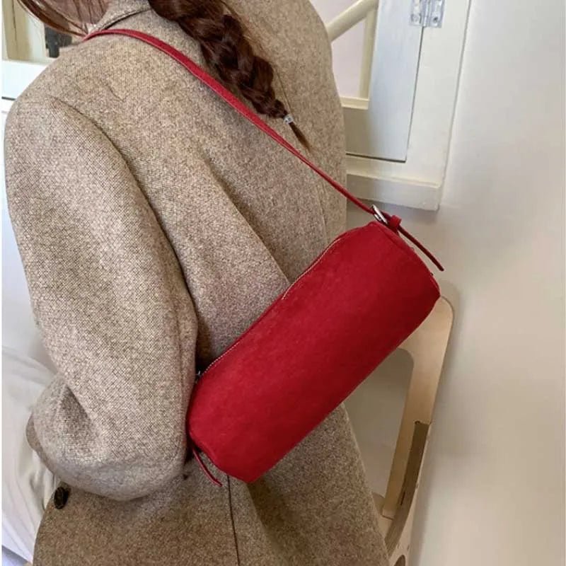 Beatrice Süet Yastıklı Omuz Çantası