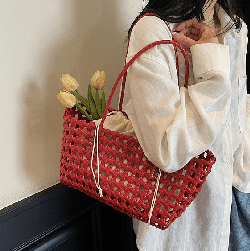 Claudia Hollowed Shoulder Tote