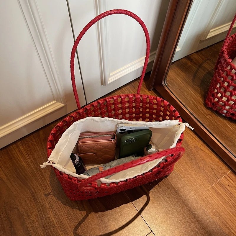 Claudia Hollowed Shoulder Tote