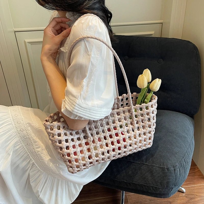 Claudia Hollowed Shoulder Tote