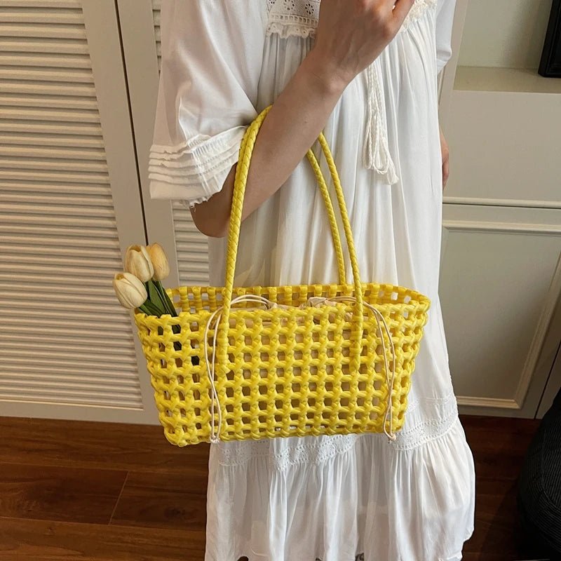 Claudia Hollowed Shoulder Tote