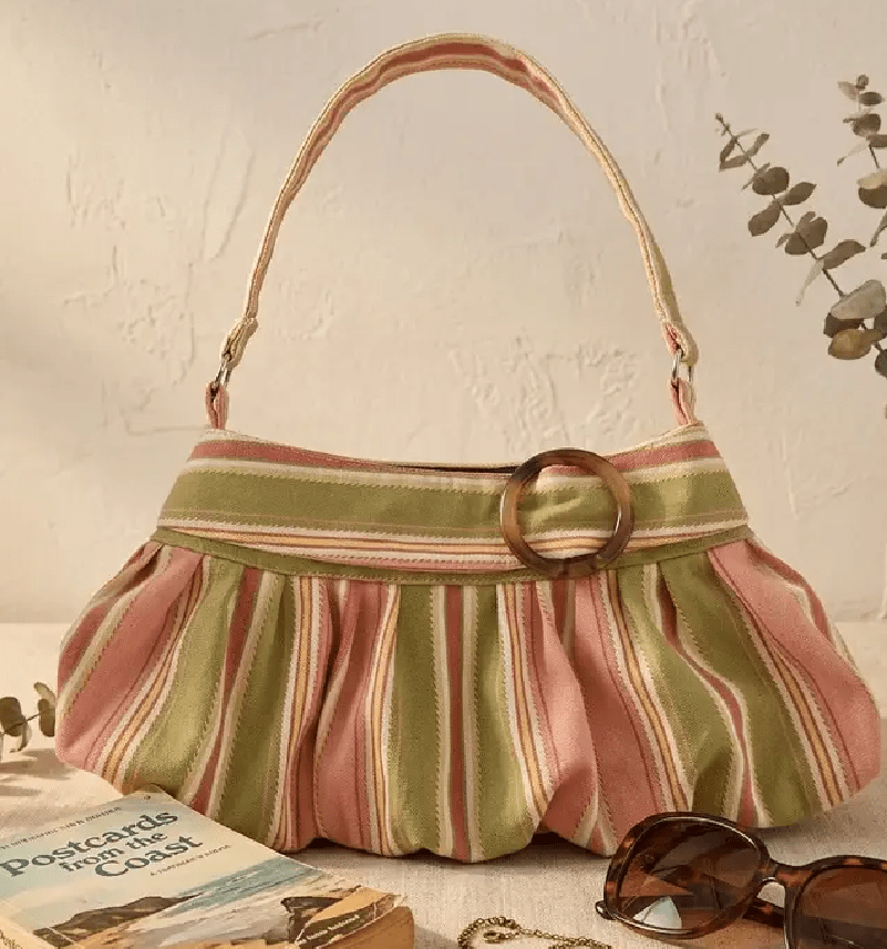 Sophia Striped Shoulder Bag