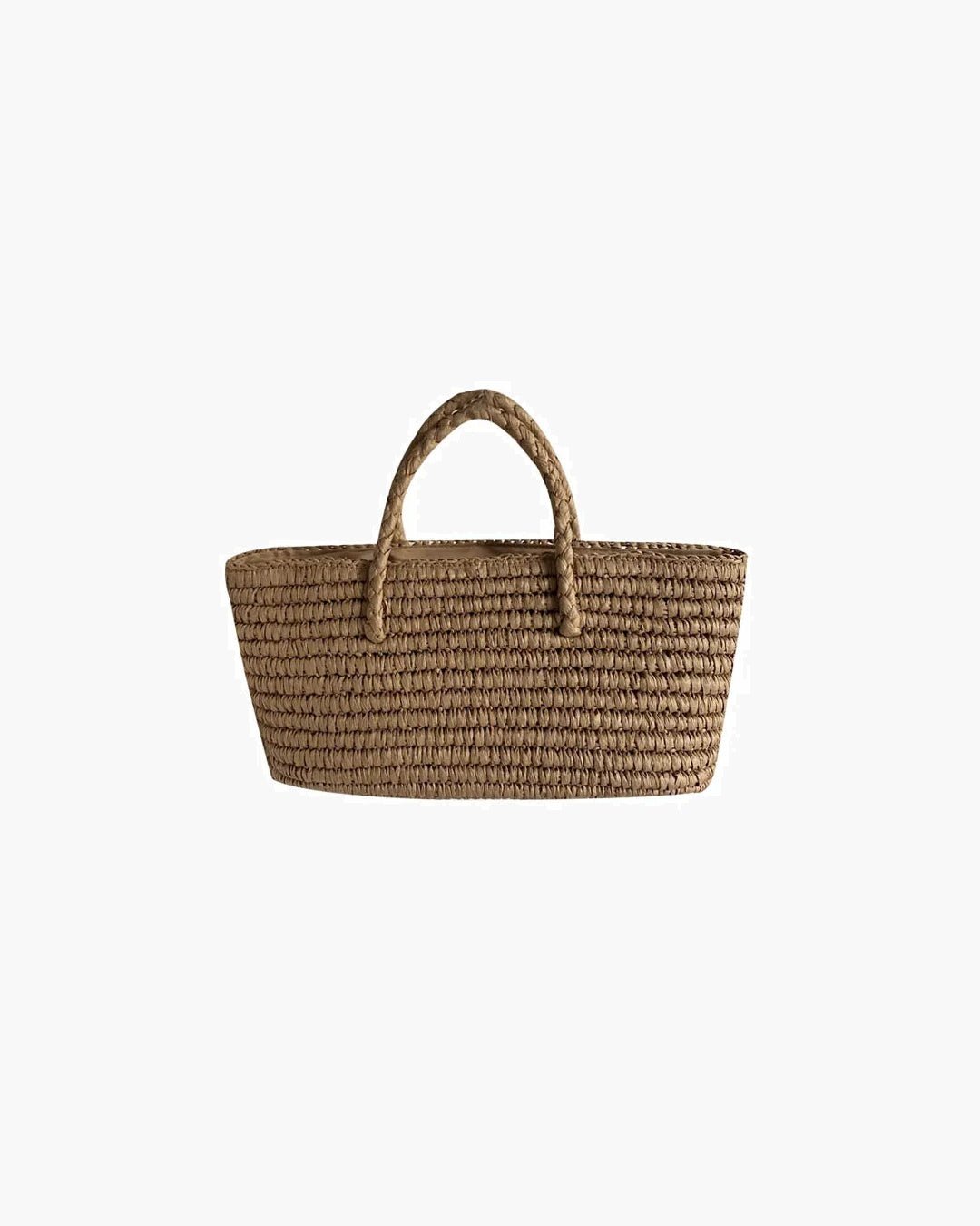 Olivia Hand-Woven Straw Tote Bag