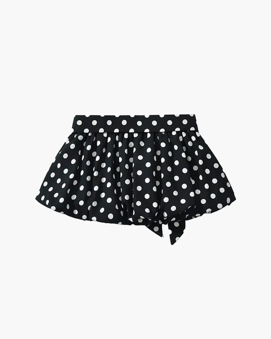 Astrid Polka Dot Elastic Waist Mini Skirt