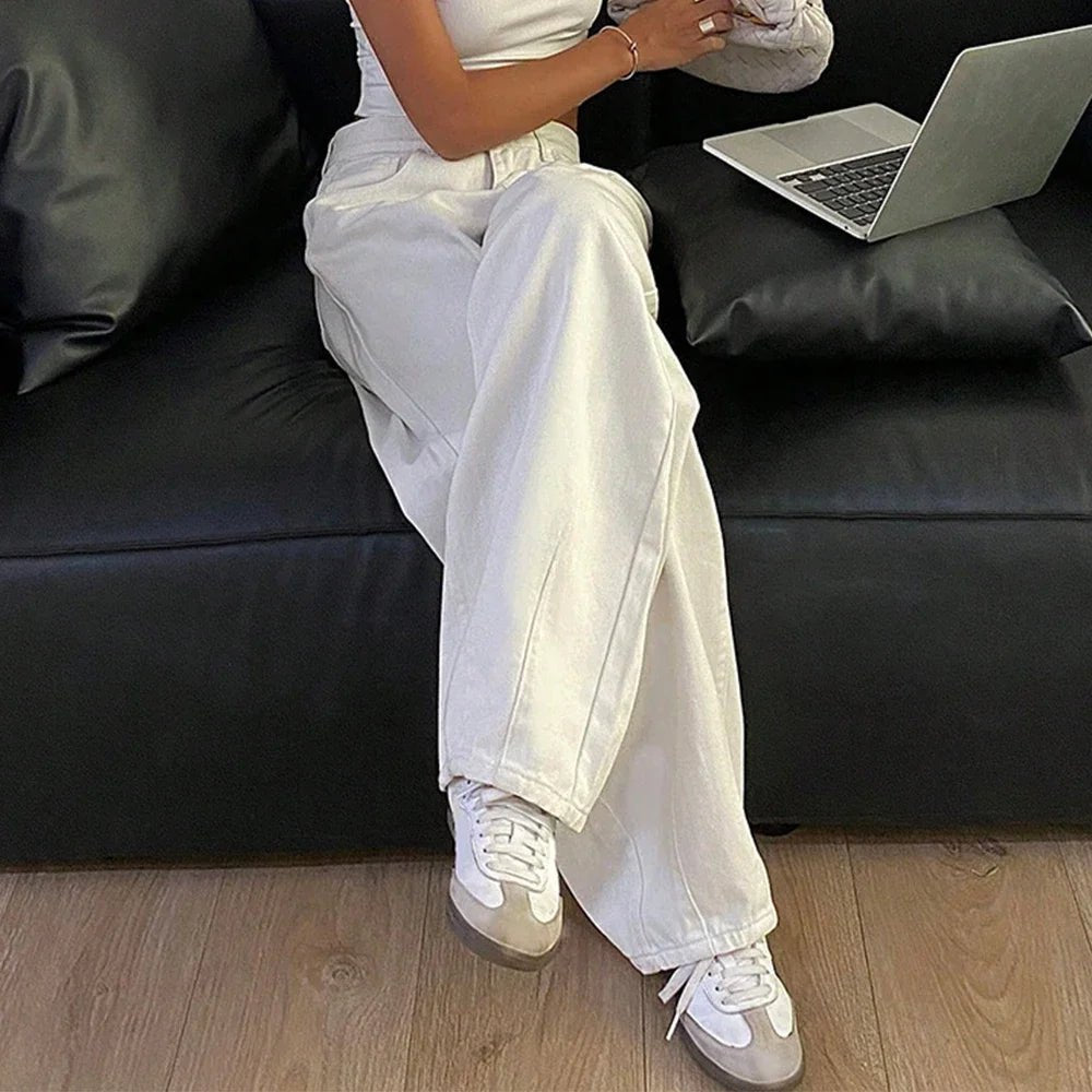Danielle Geniş Paçalı Bol Kot Pantolon