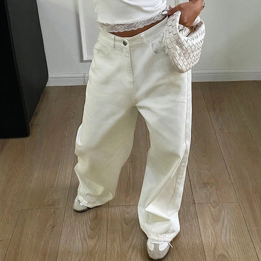 Danielle Geniş Paçalı Bol Kot Pantolon