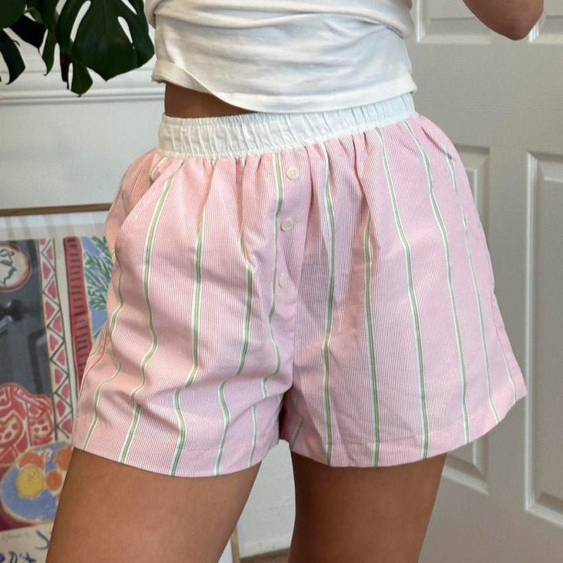 Liesel Çizgili Poplin Boxer Şort