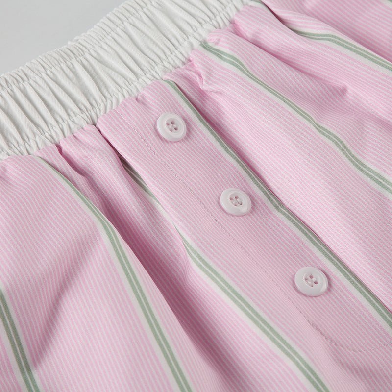 Liesel Çizgili Poplin Boxer Şort