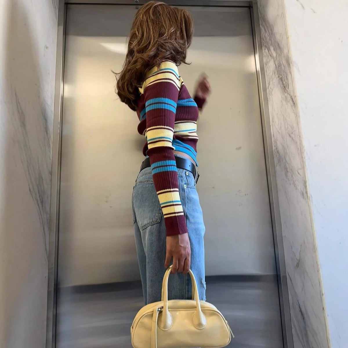 Hope Striped Knit Cardigan