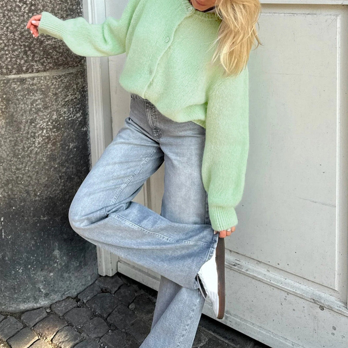Rachel Oversized Fuzzy Knit Cardigan