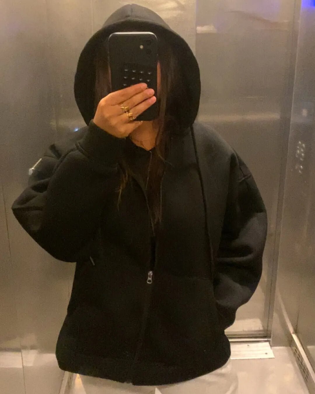Eveline Fermuarlı Kapüşonlu Sweatshirt