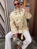 Amanda Stand Collar Trench Coat