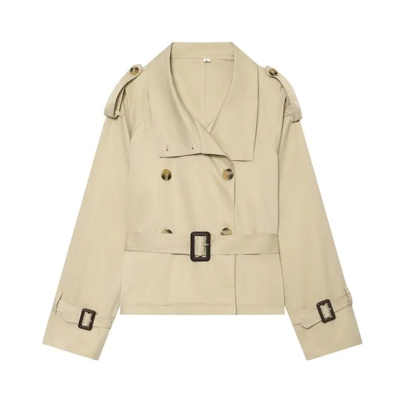 Teresa British Belted Trench Coat