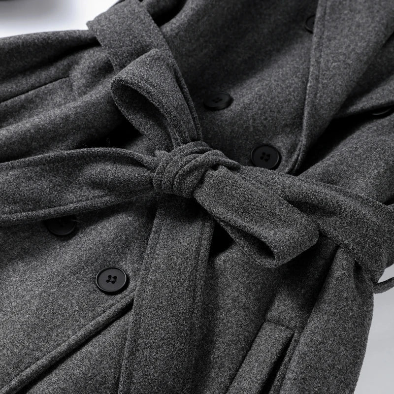 Alicia Gray Belted Long Coat