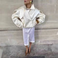 Aethra Retro Double-Button Windbreaker Jacket