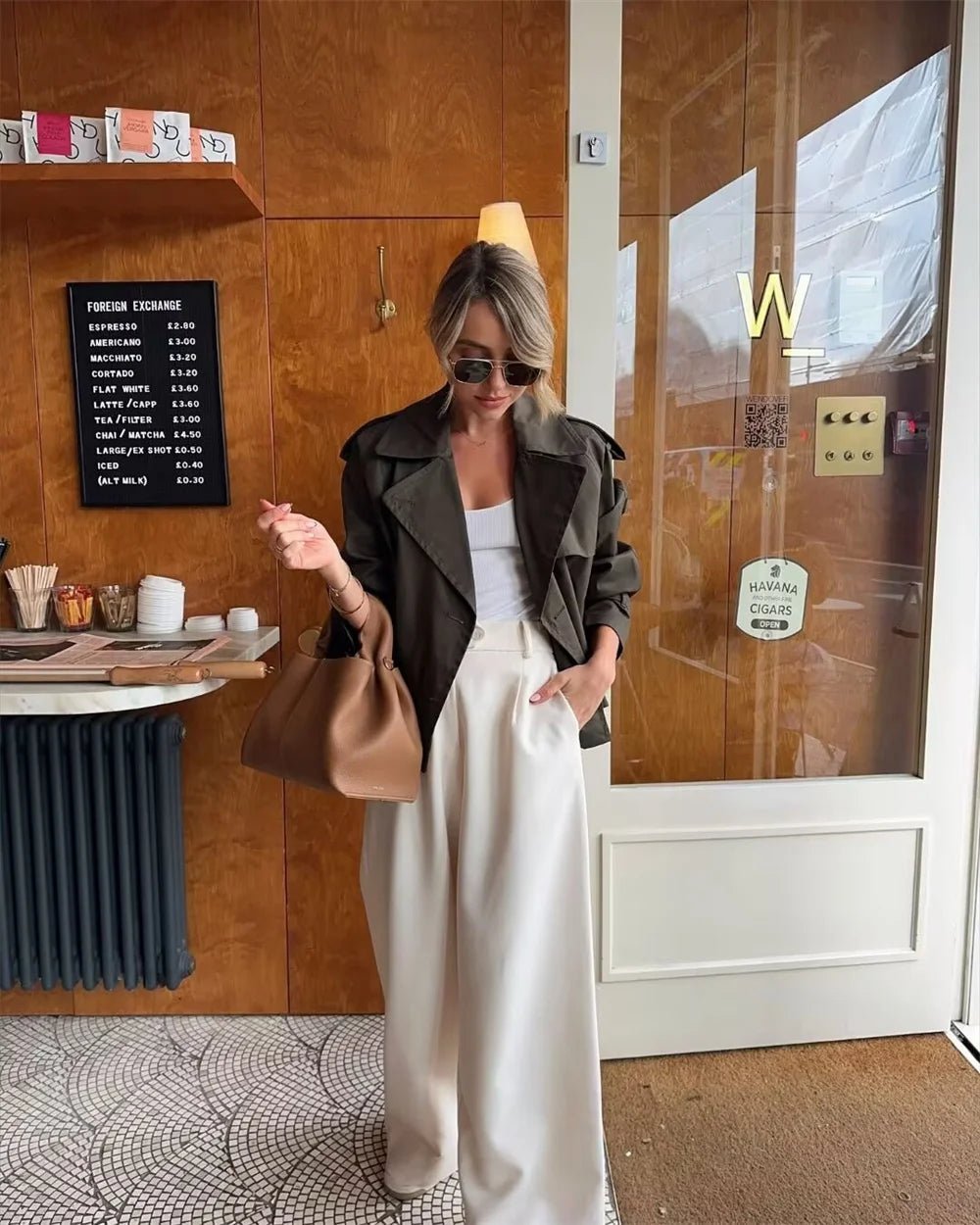 Bellatrix Cropped Trench Coat