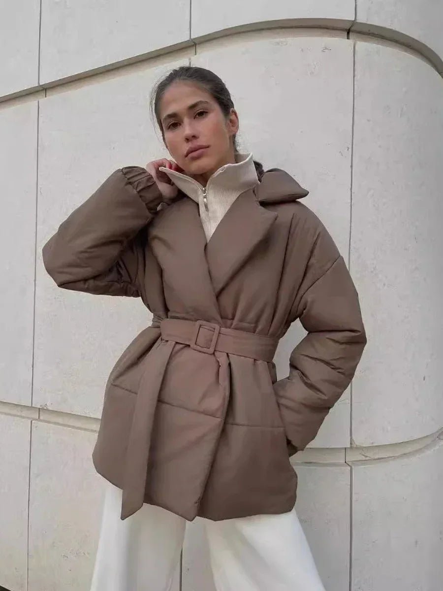 Jaime Belted Puffer Jacket