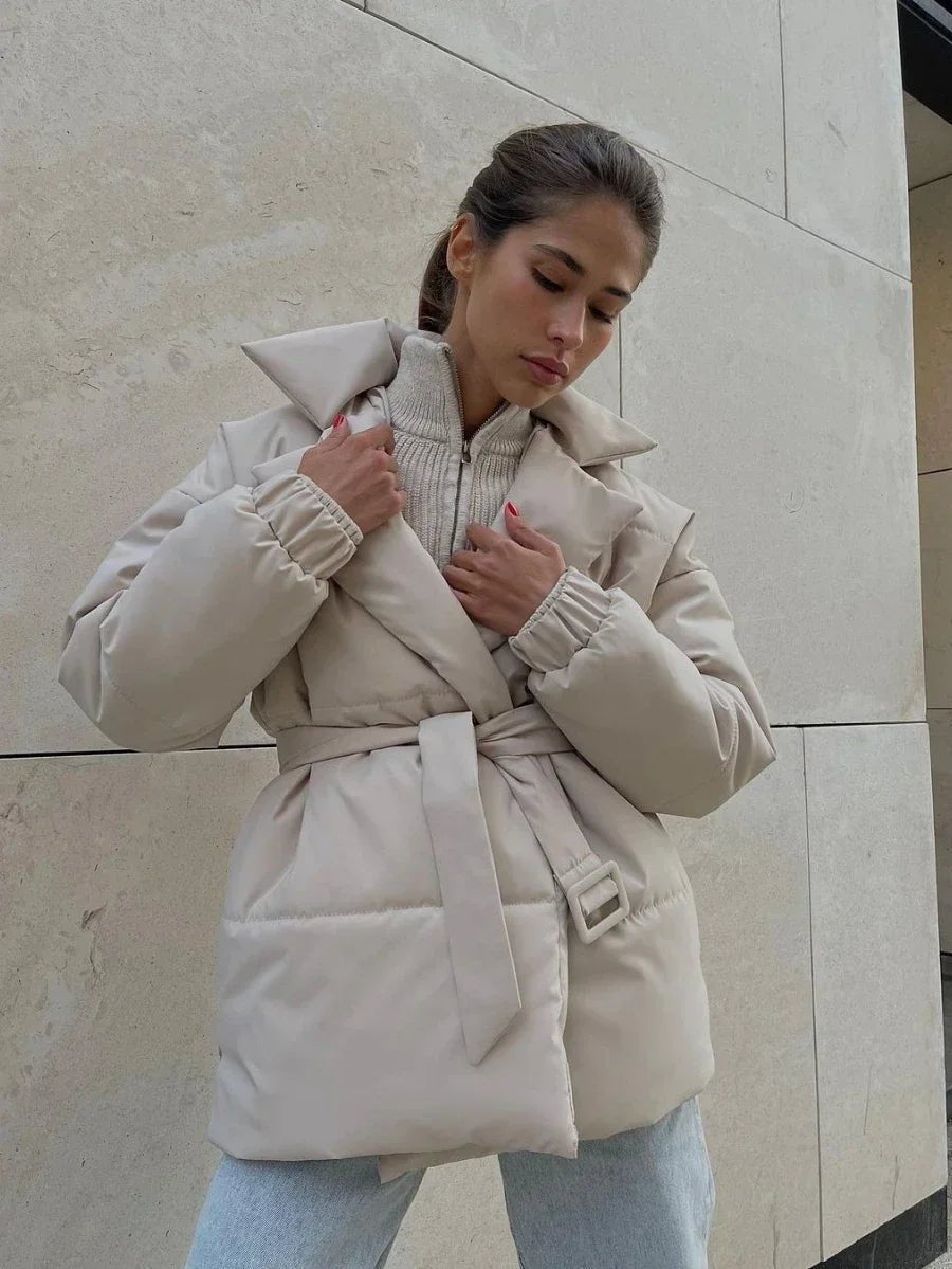 Jaime Belted Puffer Jacket