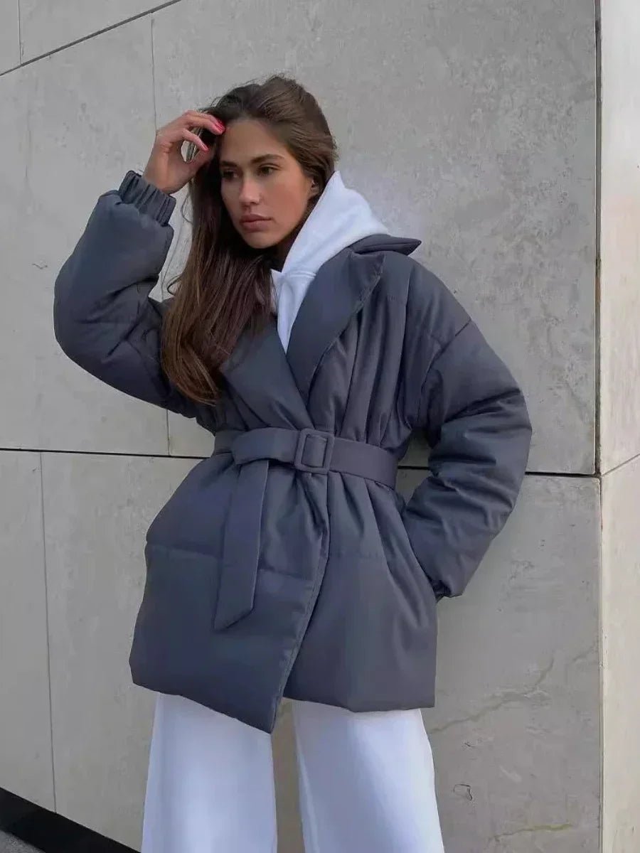 Jaime Belted Puffer Jacket