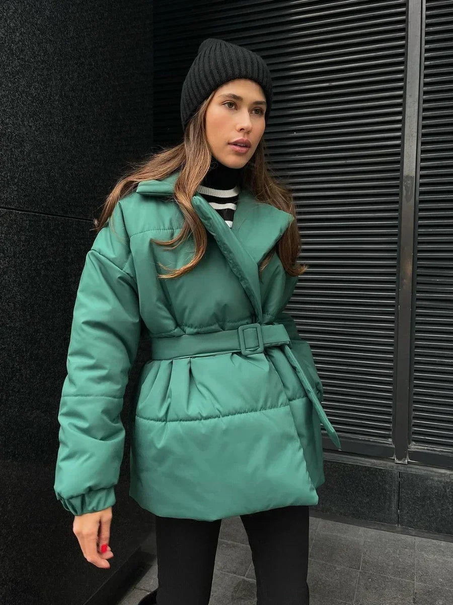 Jaime Belted Puffer Jacket