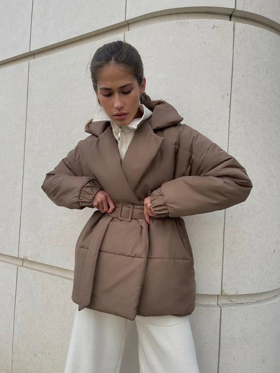 Jaime Belted Puffer Jacket