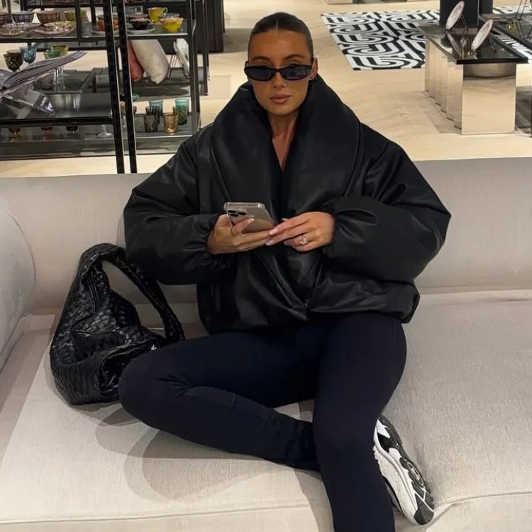 Lara Lapel Leather Jacket