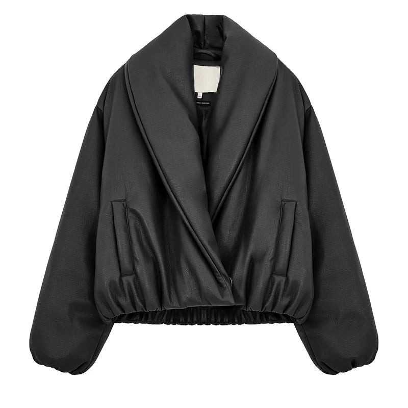 Lara Lapel Leather Jacket