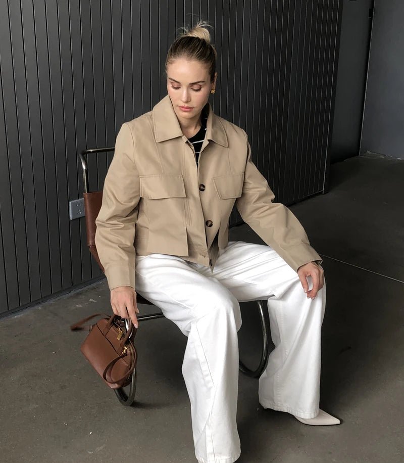 Sandra Flap Pockets Short Jacket